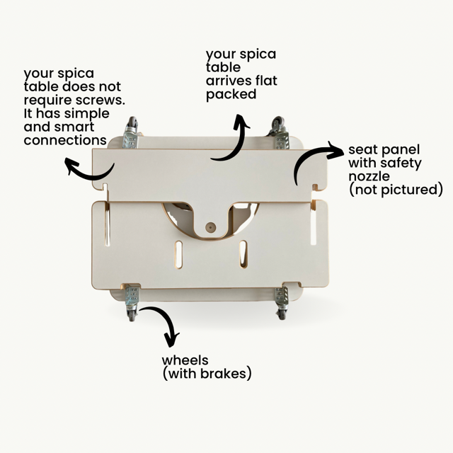 spica cast baby spica table flat packed for Australian wide shipping