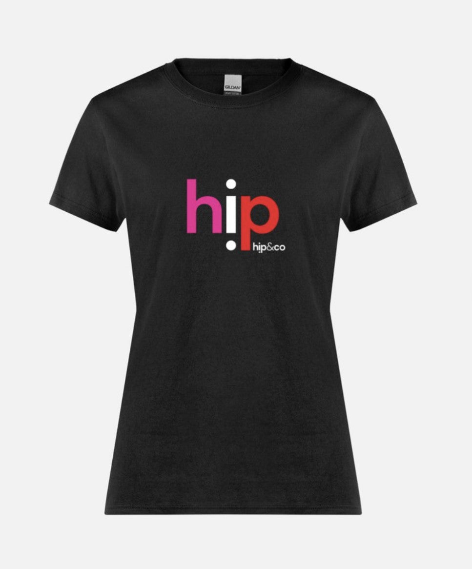 hip & co hip t-shirt representing hip dysplasia 